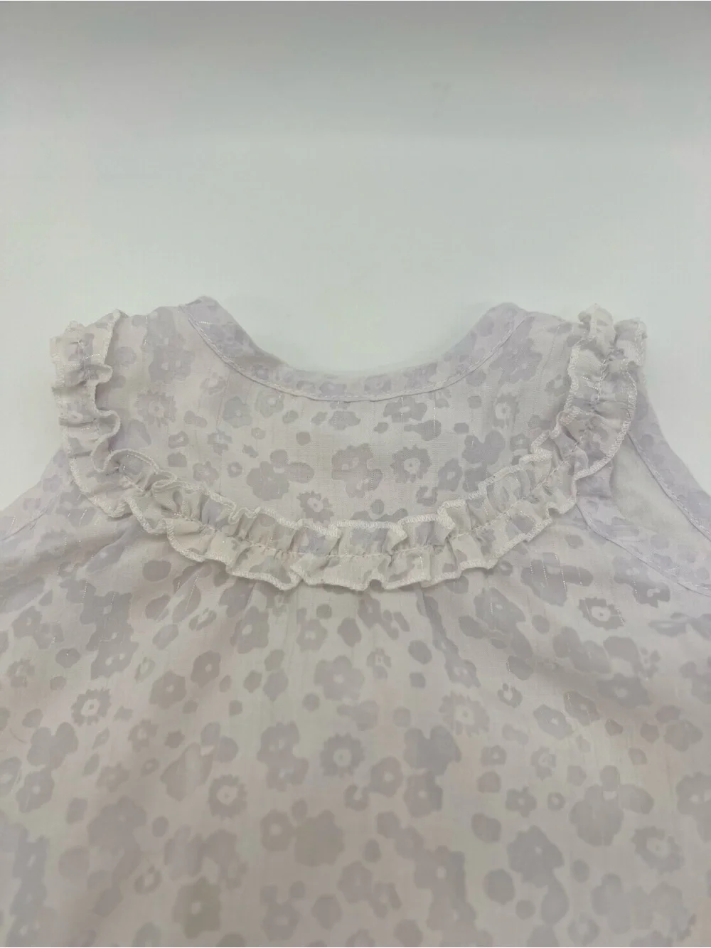 Quilted Baby Girl Lavender Dress 24 Months Pockets Bows Floral